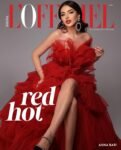 Ana bari l'officiel magazine in red